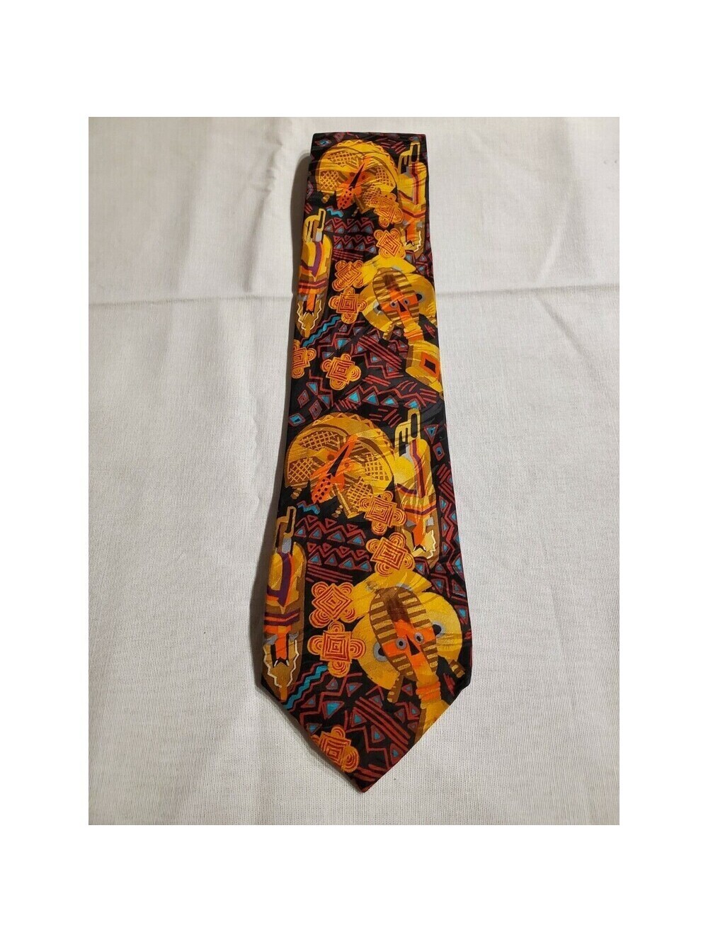 Vintage New w/out Tags 1993 Ralph Marlin Masks Tie